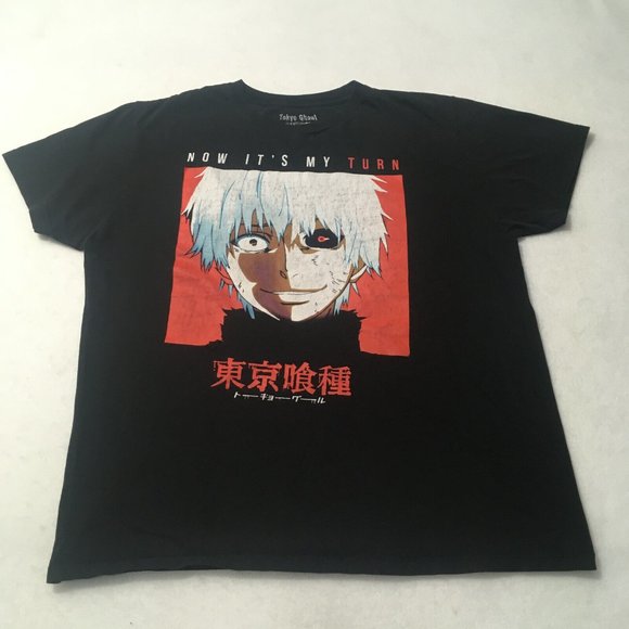 #HH Tokyo Ghoul Anime Funimation Tee Shirt 'NOW IT'S MY TURN' Men's Size X-Large - Picture 1 of 7